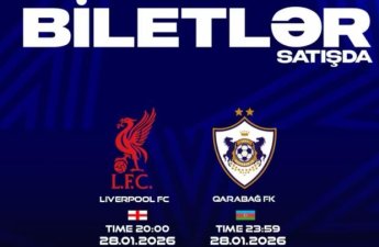 “Liverpul” – “Qarabağ” oyununun biletləri satışa çıxarılır