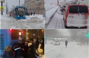 Снежная буря парализовала жизнь в Москве, въезд в столицу из регионов заблокирован-ВИДЕО