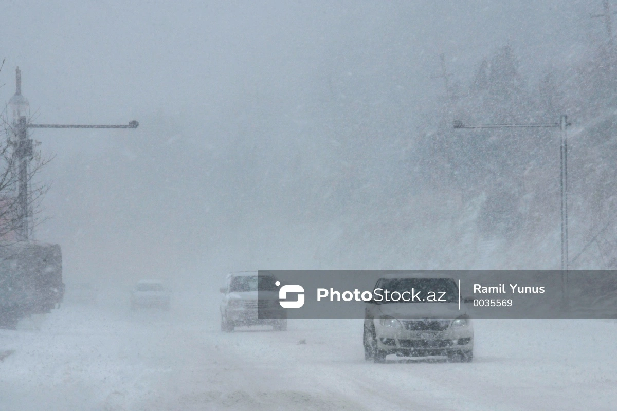 В Хыналыге, Грызе, Гусаре и на Шахдаге идет снег - ФАКТИЧЕСКАЯ ПОГОДА