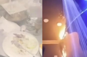 Toy zamanı daha bir şadlıq sarayında yanğın oldu - VİDEO