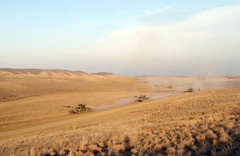 Müdafiə Nazirliyinin hərbi hissəsində taktiki təlim keçirildi - FOTOLAR