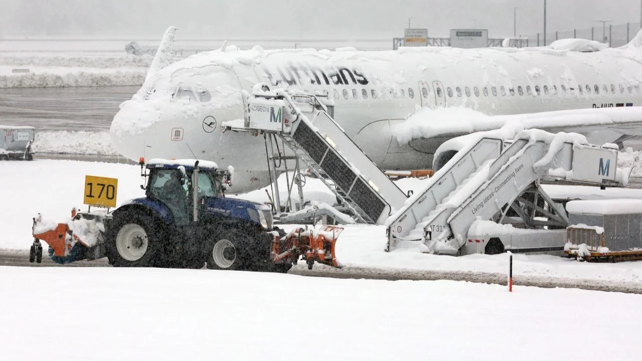 В Европе из-за непогоды несколько аэропортов приостановили работу