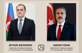 Ceyhun Bayramov Hakan Fidanla regiondakı təhlükəsizlik vəziyyəti müzakirə ediblər
