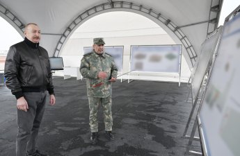 Президент Алиев заслушал рапорт Гасанова о строящемся Центре спецопераций