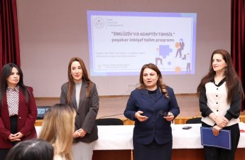 BSU Qubada “İnklüziv və adaptiv təhsil” mövzusunda növbəti təlim təşkil edib - FOTOLAR