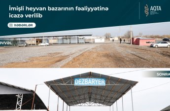 İmişlidə heyvan satışı bazarı açıldı - FOTOLAR