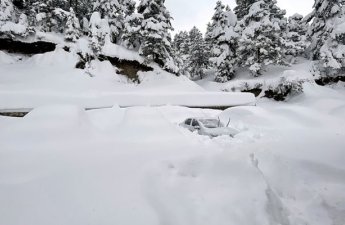 В Загатале высота снежного покрова достигает 50 см