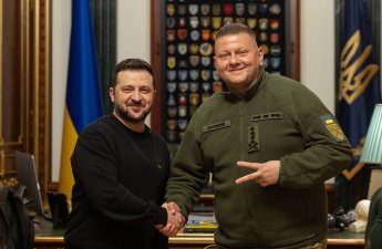 Zelenski Zalujnı ilə görüşdü