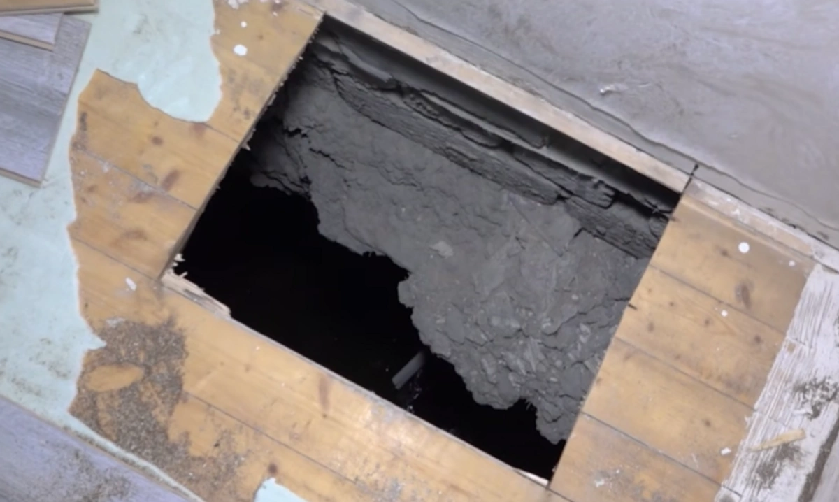 Kollektorun üzərində tikilən evin döşəməsi çökdü - 