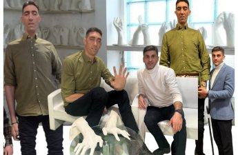 Dünyanın ən böyük adamının əlləri Azərbaycandakı muzeydə sərgilənəcək-ÖZƏL-FOTO