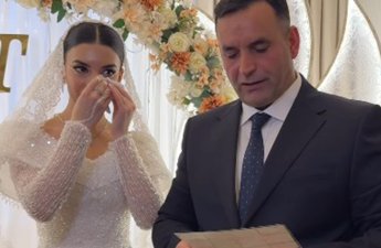 XTQ polkovniki qızının toyunda hər kəsi kövrəltdi - VİDEO