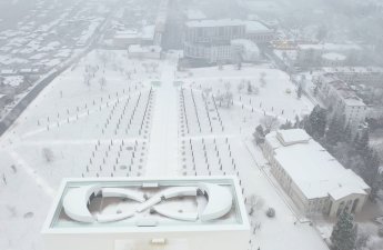 Xankəndiyə qar yağır - FOTOLAR