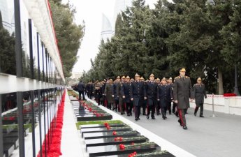 DİN-in şəxsi heyəti 20 Yanvar şəhidlərinin xatirəsini yad edib - VİDEO