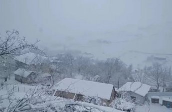 Güclü qar səbəbindən Cəlilabad-Yardımlı yolu bağlanıb