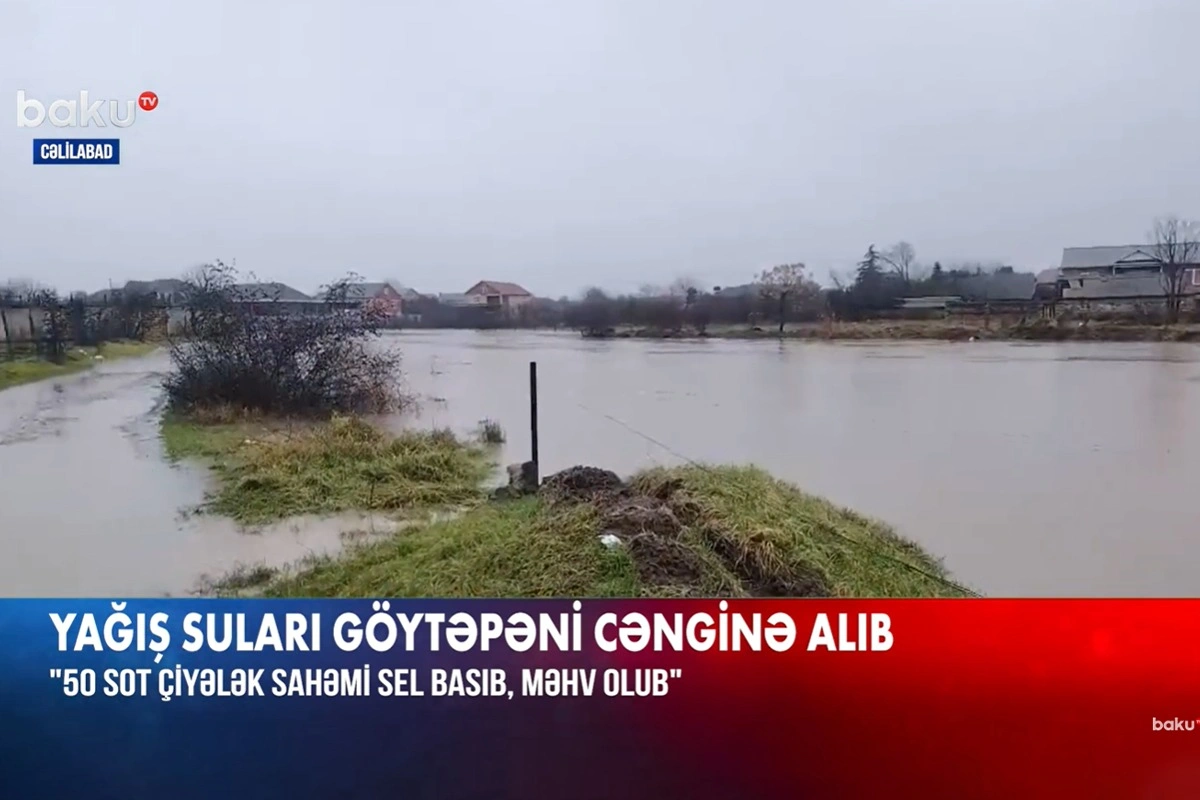 Cəlilabadda əkin sahələri su altında qalıb: 