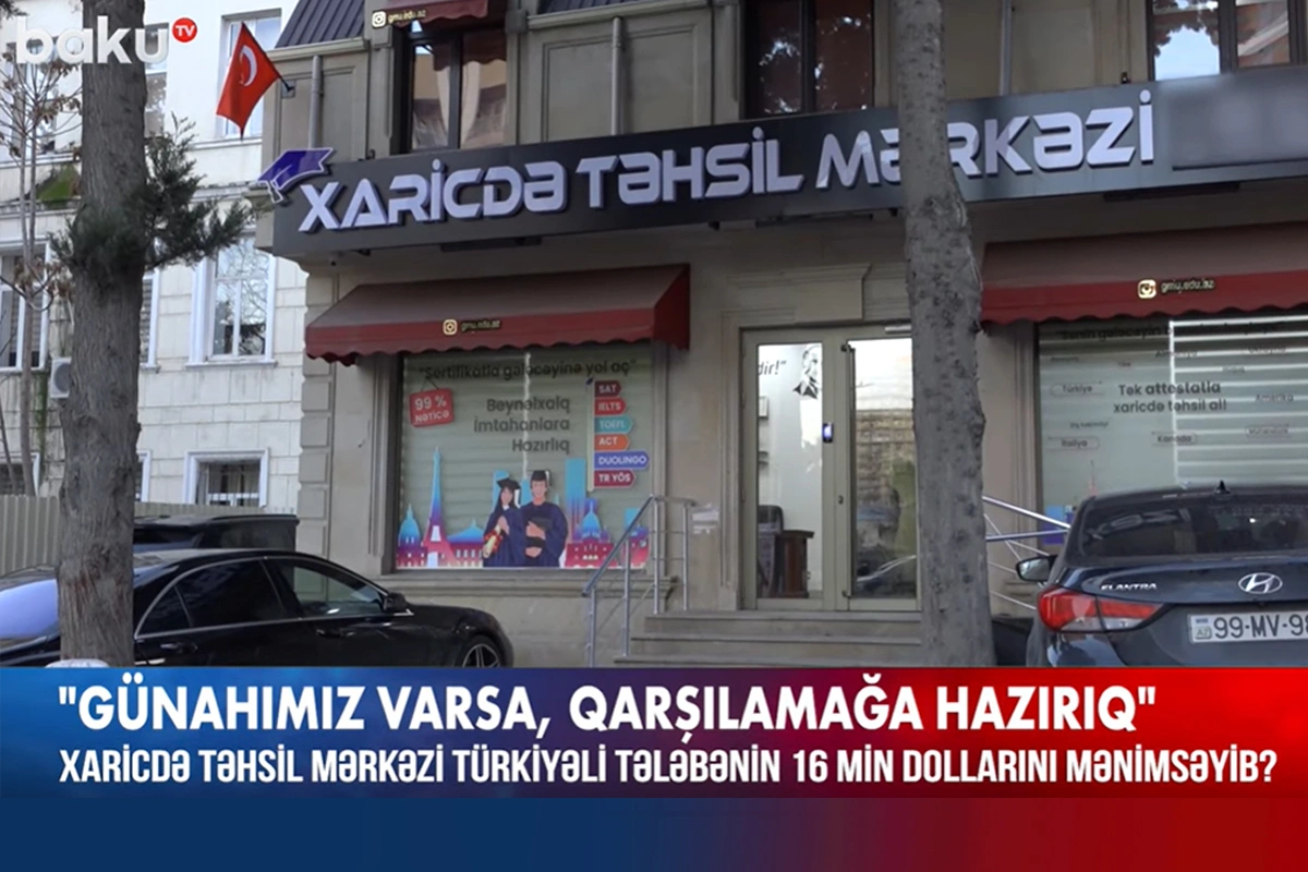 Xaricdə təhsil mərkəzi tələbənin başına oyun açıb? - VİDEO