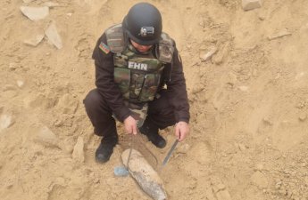 Qaradağda top mərmisi tapıldı - VİDEO