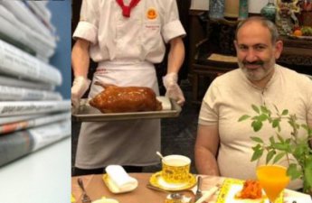 Paşinyan bu məclisə öz ofisiantı və qab-qacağıyla gəldi...-FOTO