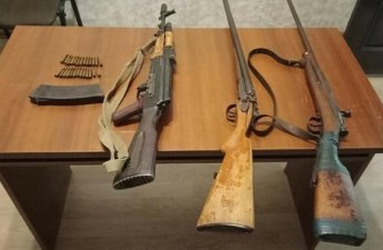 Qanunsuz saxlanılan odlu silah-sursat aşkar olunaraq götürüldü