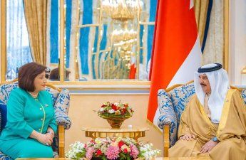 Sahibə Qafarova Bəhreyn Kralı ilə görüşdü - FOTO
