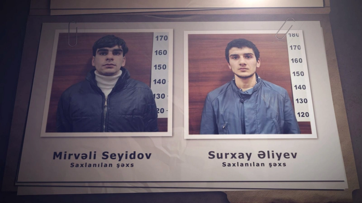 Xətai rayonunda soyğunçuluq edən şəxslər saxlanılıblar - VİDEO