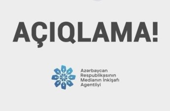 MEDİA açıqlama yaydı