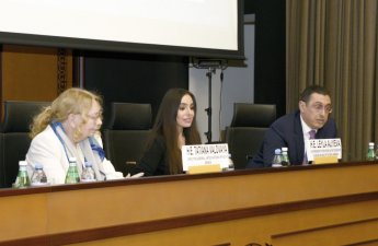 Leyla Əliyevanın iştirakı ilə Cenevrədə Xəzər dənizinin ekoloji problemləri müzakirə olunub - FOTO