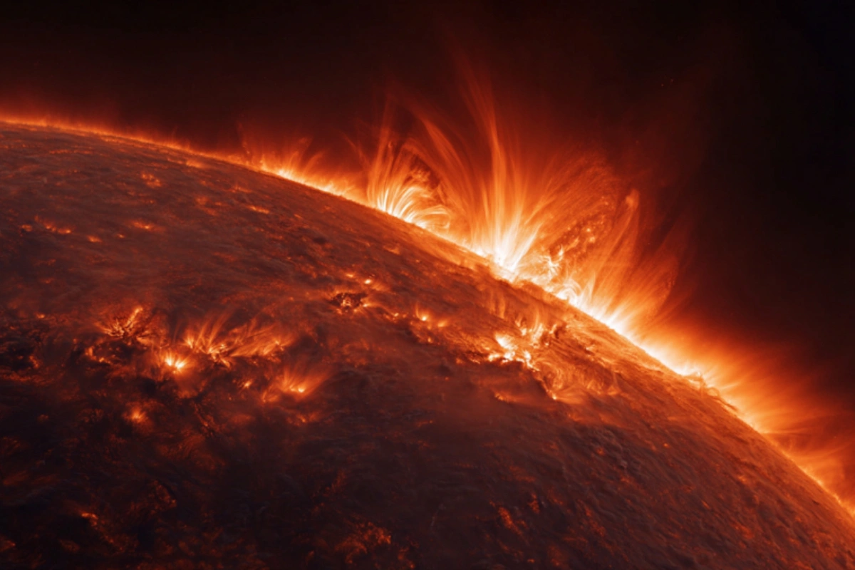 Günəşdə üç güclü partlayış baş verib