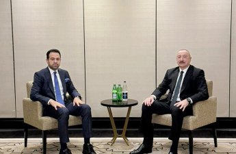 İlham Əliyev Əbu-Dabidə Müsəlman Ağsaqqalları Şurasının baş katibi ilə görüşdü