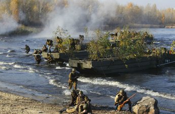 Dnepr deltasında Rusiya hərbçiləri öz minalarına düşərək məhv olurlar...-