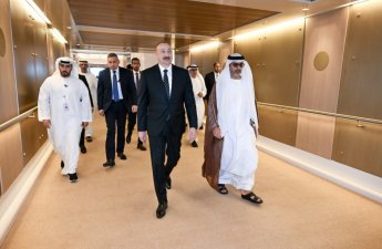 Prezident İlham Əliyevin BƏƏ-yə səfəri başa çatıb - FOTO