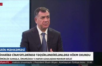 Qüdrət Həsənquliyev REAL TV-yə müsahibə verib - VİDEO