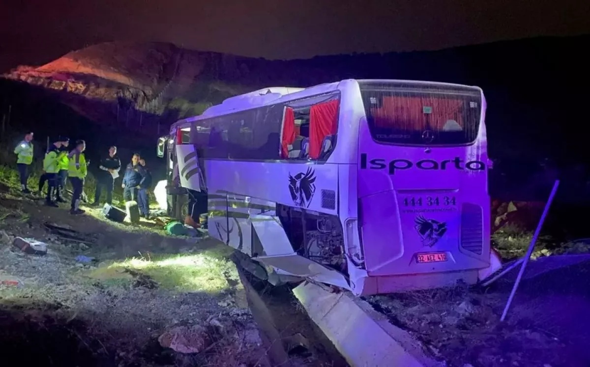 В Турции перевернулся пассажирский автобус, есть пострадавшие