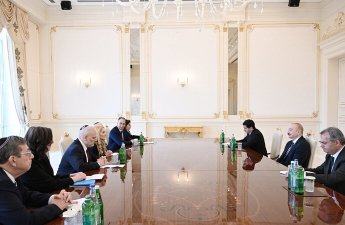 İlham Əliyev ABŞ-nin Əsas Amerika Yəhudi Təşkilatlarının Prezidentləri Konfransının nümayəndə heyətini qəbul etdi - FOTO