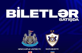 “Nyukasl”la oyunda “Qarabağ” azarkeşləri üçün biletlərin sayı və qiyməti