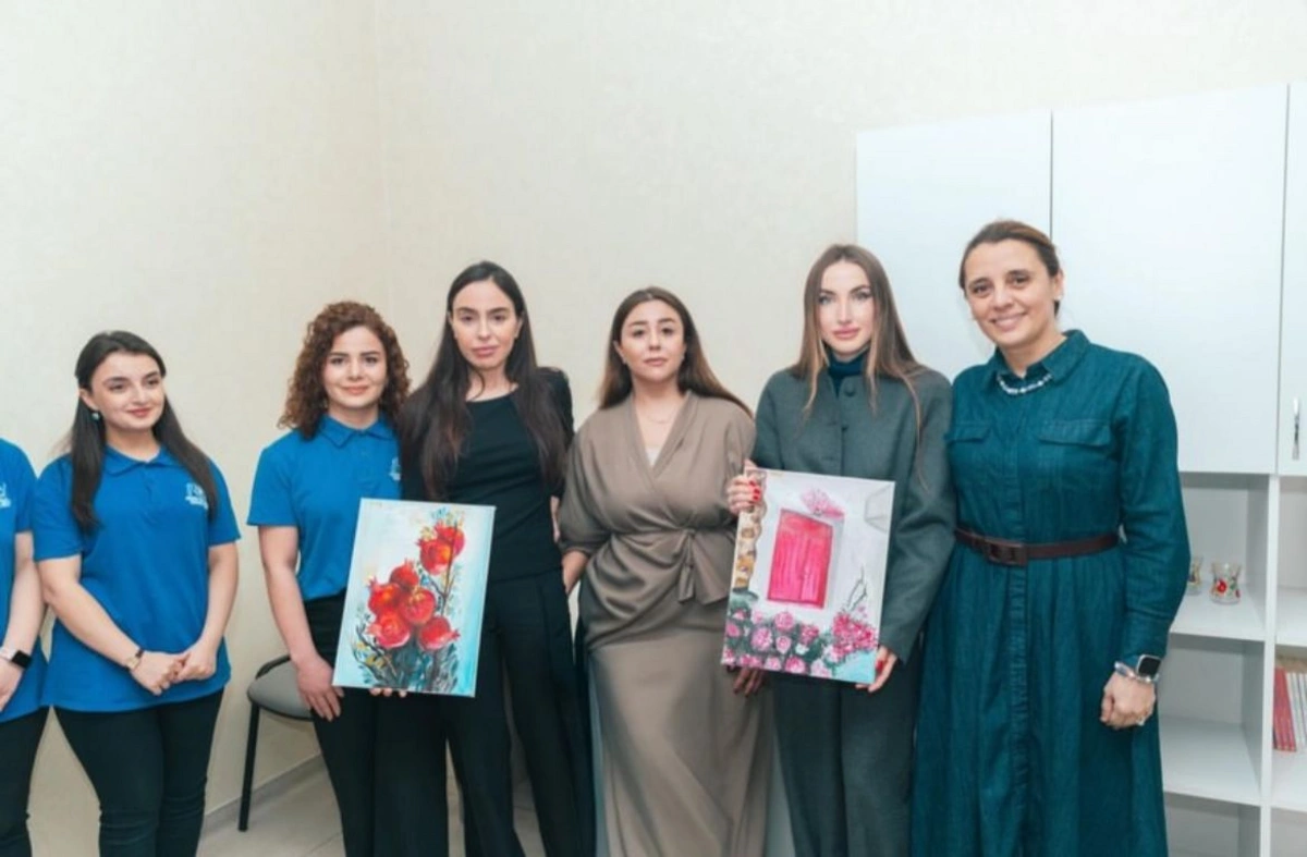 Alyona Əliyeva Gəncə Autizm Mərkəzindən paylaşım edib - FOTO