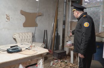 Bakıda mebel sexinin fəaliyyəti dayandırıldı - FOTO/VİDEO