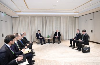 Prezident İlham Əliyev Münxendə İraq Kürdüstan Regionunun başçısı ilə görüşüb - FOTO