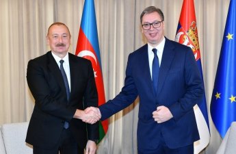 İlham Əliyevlə Aleksandar Vuçiç arasında təkbətək görüş başlayıb