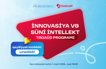 “İnnovasiya və Süni İntellekt” üzrə Təqaüd Proqramına müraciət tarixi uzadıldı