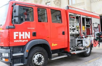 Полиция привлечена к обеспечению безопасности в связи с пожаром в Баку