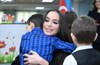 Leyla Əliyeva Tiranada uşaq evini ziyarət edib - FOTO