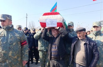 Şəhid Rəsul Ağayev torpağa tapşırıldı