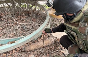 Sumqayıtda top mərmisi aşkar edildi - FOTO