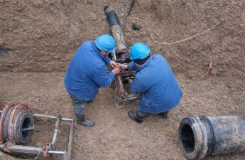 Zabrat qəsəbəsində su xəttində qəza aradan qaldırılıb