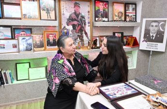 Лейла Алиева посетила семью героя Отечественной войны-ФОТО