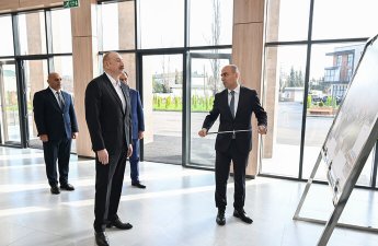 İlham Əliyev Lənkəran Dövlət Peşə Təhsil Mərkəzinin açılışında iştirak etdi - FOTOLAR