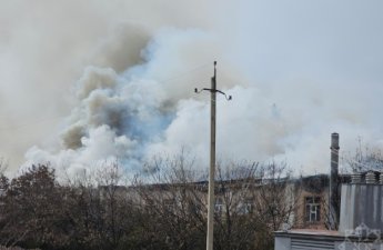 Naxçıvanda hərbi hissədə yanğın oldu - FOTOLAR