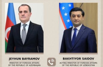 Ceyhun Bayramov özbəkistanlı həmkarı ilə bölgədəki gərginliyi müzakirə etdi