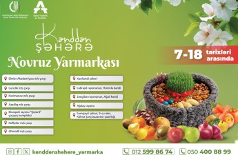 “Kənddən Şəhərə” Novruz yarmarkaları başlayır